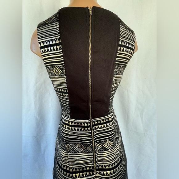 Chic Geometric Patterned Mini Dress - Picture 7 of 12